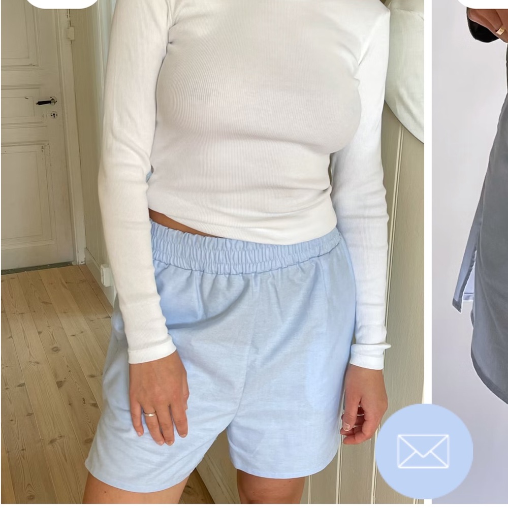 Djerf Avenue Light Blue Breezy Shorts